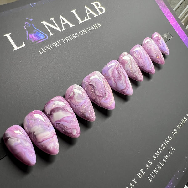 Agate – Short Almond | Shade: Purple