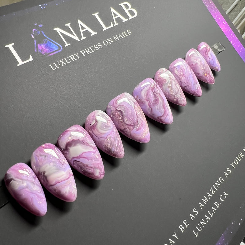 Agate – Short Almond | Shade: Purple