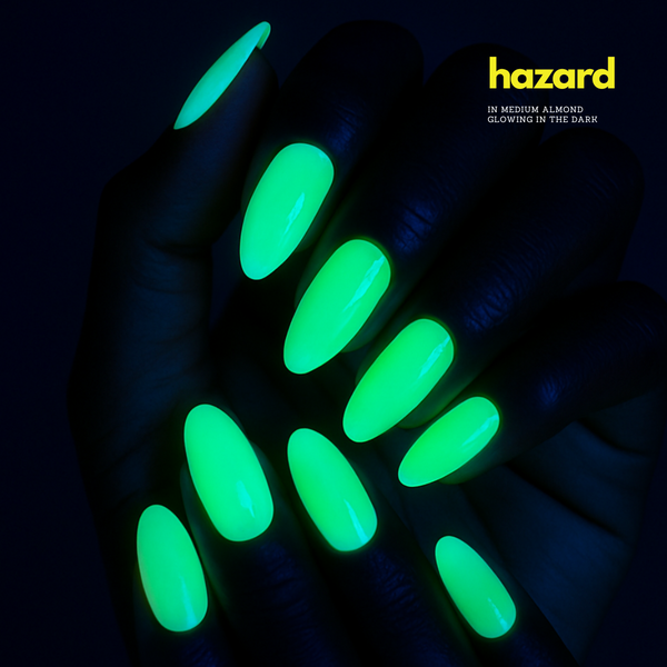 Glow in the Dark Nails - Hazard