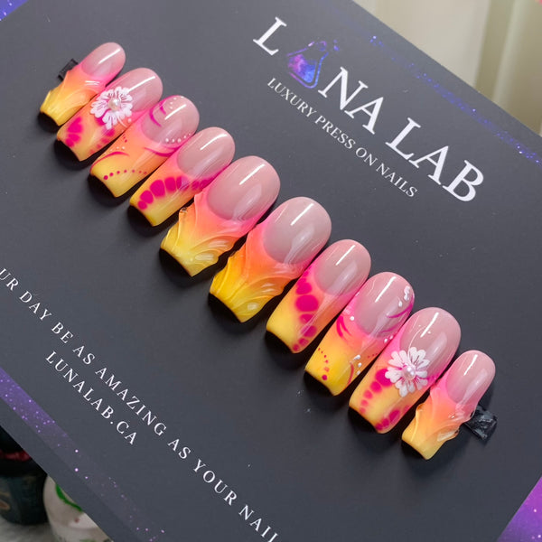 Sunset Bloom – Long Square