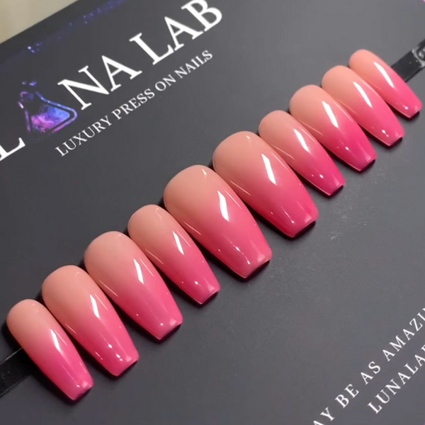Ombre Pink – Medium Coffin
