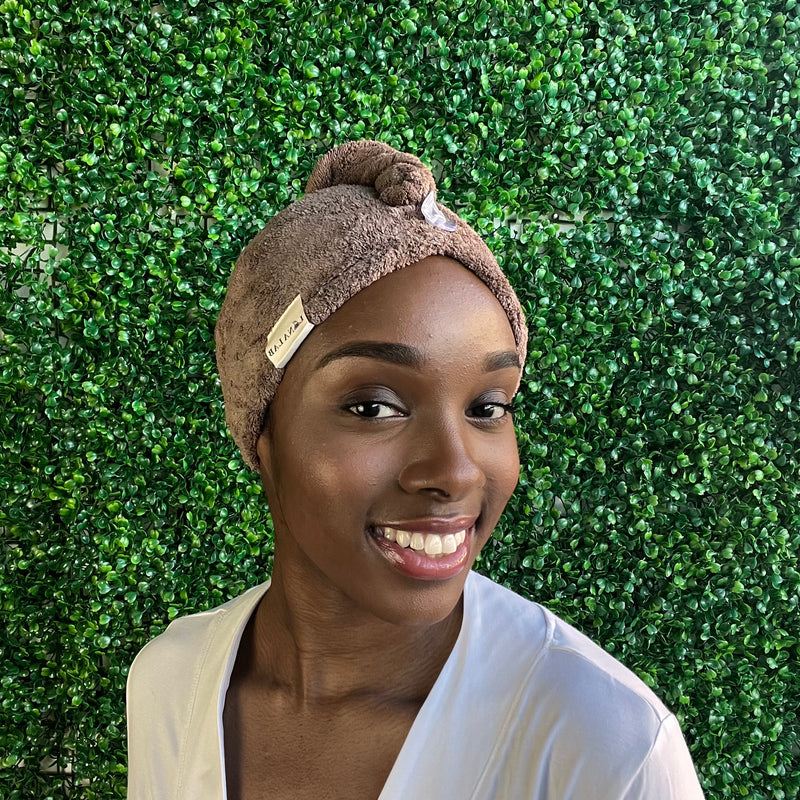 Mocha - Microfibre Towel Turban