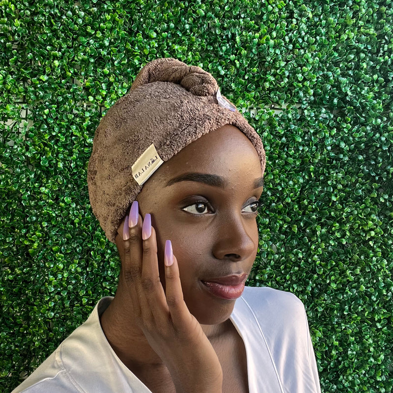 Mocha - Microfibre Towel Turban