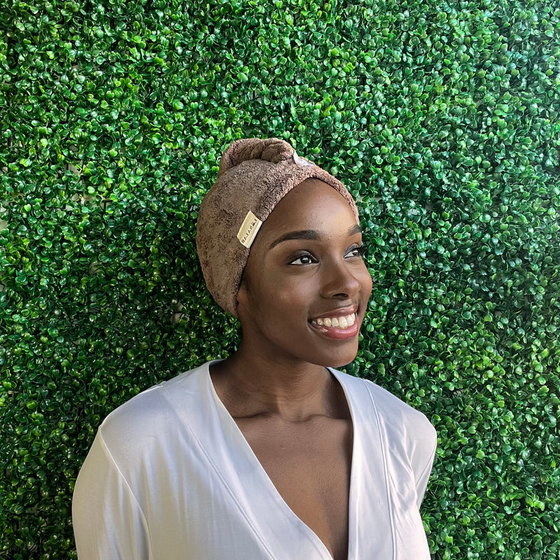 Mocha - Microfibre Towel Turban